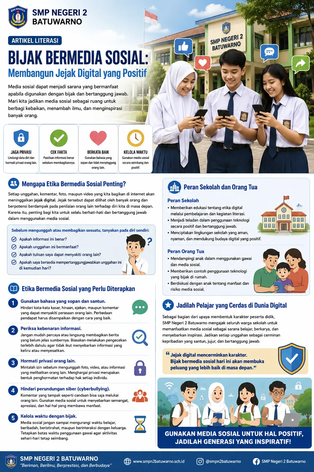 Bijak Bermedia Sosial: Membangun Jejak Digital yang Positif